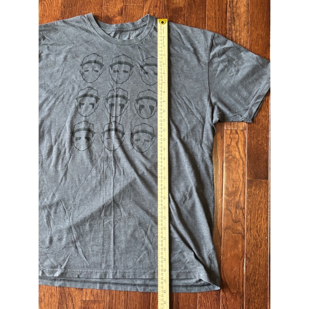 Baseballism Mens XL Gray Graphic T-Shirt Eye Black Faces America's Brand Tee - Picture 4 of 5